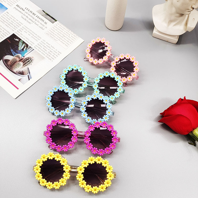 Simple Style Flower Uv400 Kids Sunglasses display picture 4