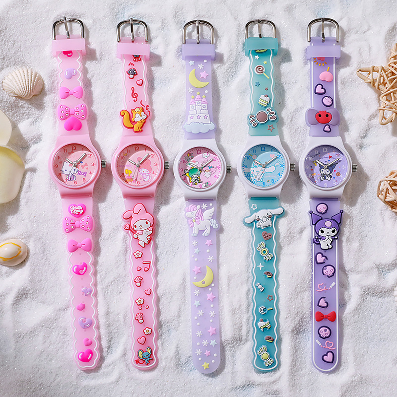 Christmas New cute cartoon children's watch jelly primary and secondary school student watch quartz watch boys and girls gift