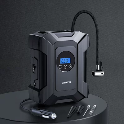 Hava nasosu Portable Car Electric Tire - 12v-digital-display-with-connecting-line