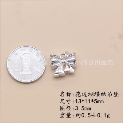 Zərgərlik ara hissələri – Factory Direct Sale Pure Silver 999 - lace-butterfly-pendant