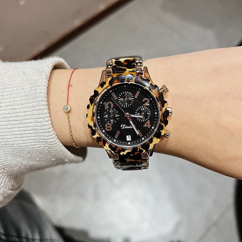 Timiny Modello in marmo colorato Cinturino per orologio alla moda Moda Internet Celebrity Digital Face Band Calendario Cinturino in acciaio Orologio da donna_voghion.com