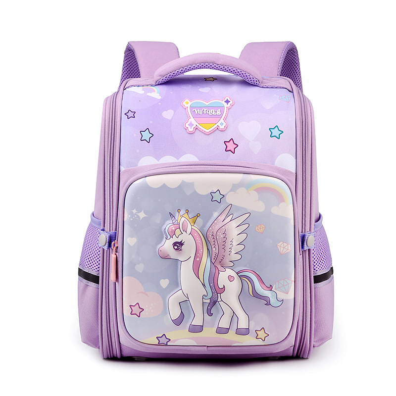 Mochilas escolares ligeras de dibujos animados para niñas, estilo nuevo, para estudiantes de primaria, mochilas escolares ligeras de dibujos animados para niñas de primer grado, venta al por mayor