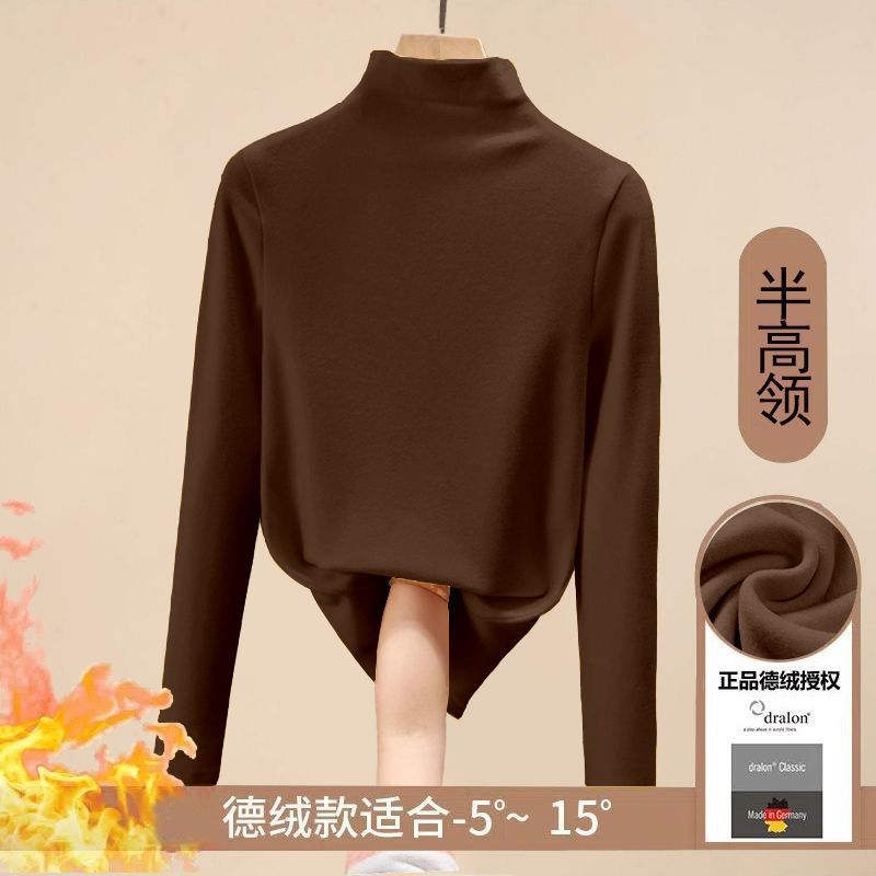 [하프 터틀넥] 다크브라운