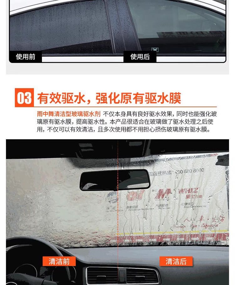 Soft99 Car Glass 2-in-1 Cleaning Oil Film Dirt Repellent Water Repellent Car Window Rearview Mirror Rainproof Water Repellent