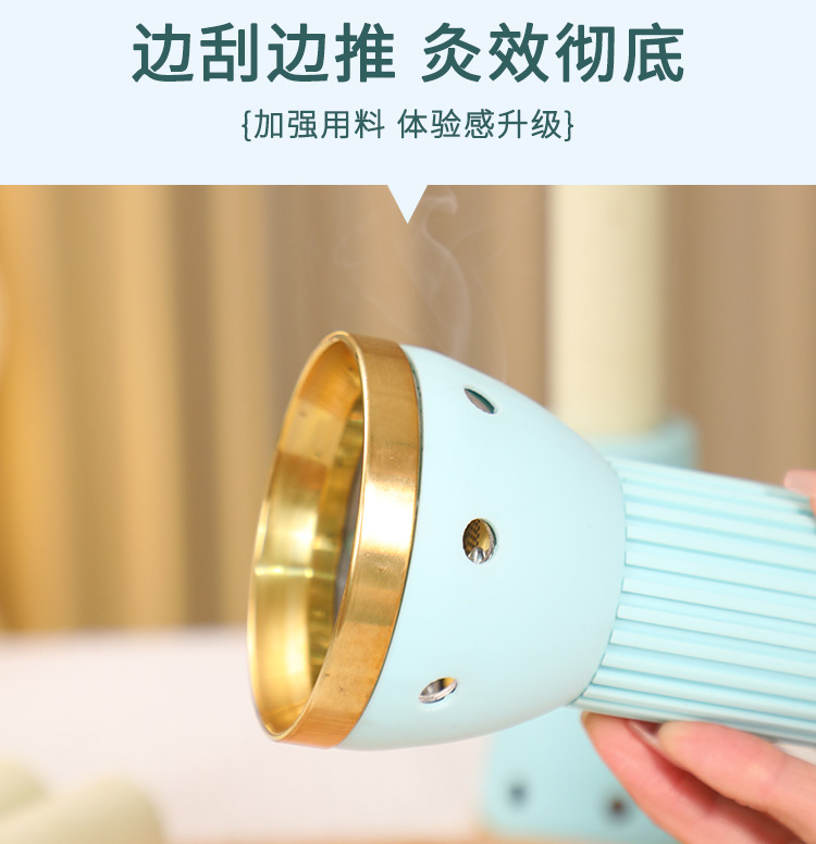 Pure Copper Moxibustion Jar 3.0cm Head Therapy Cup with Extinguisher Cap and 2 Moxa Sticks for Full Body Use key features