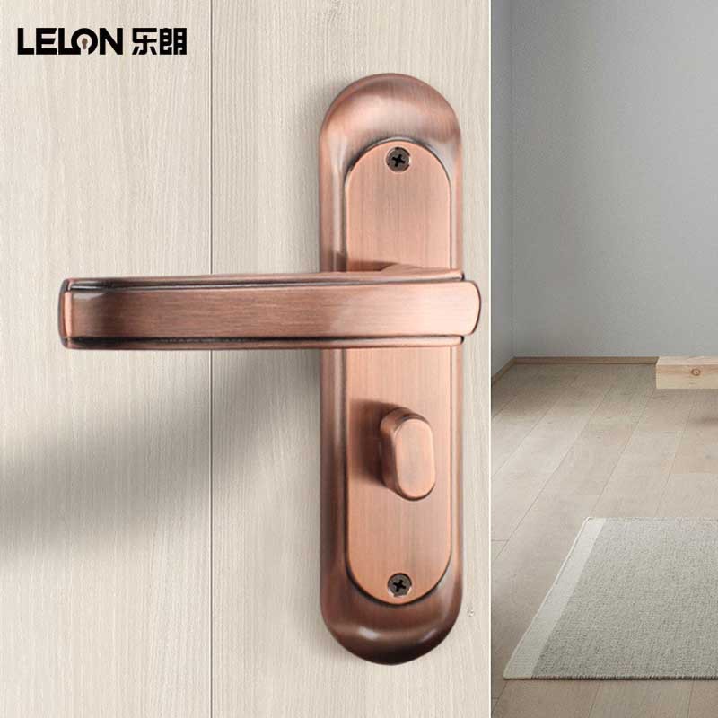 Cerradura de panel de mango de puerta antirrobo, cerradura de mango de resorte multifuncional, cerradura de puerta universal, cerradura de puerta de panel grueso