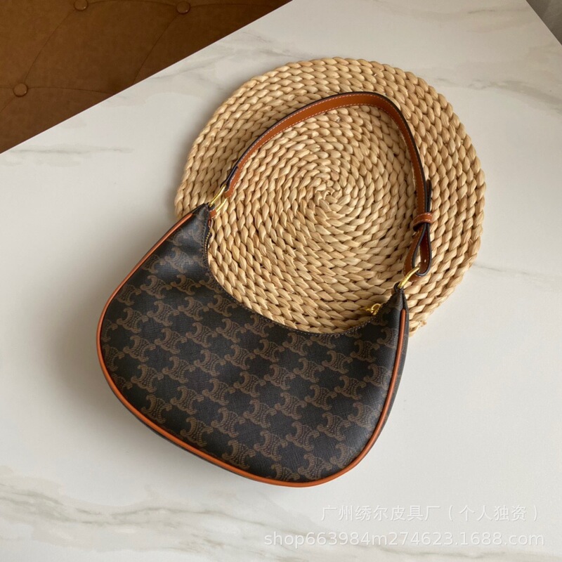 Cross-Border Hot-Selling Vintage Arc De Triomphe Ava Crescent Bag, High-End Luxury Women's Bag, Versatile Shoulder, Handbag, Underarm Bag Cross-Border Hot-Selling Vintage Arc De Triomphe Ava Crescent Bag, High-End Luxury Women's Bag, Versatile Shoulder, Handbag, Underarm Bag