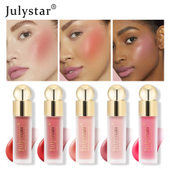 Julysatrメーキャップ液体頬紅欧米国境を越えた単色のマット自然持続口紅一体頬紅液