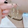 Single Circle Twist 6cm Gold
