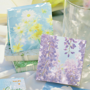 NOTE FOR 100 Notes Clear Light Floating Photograph Series Fresh Student Memo Record Writing Notes