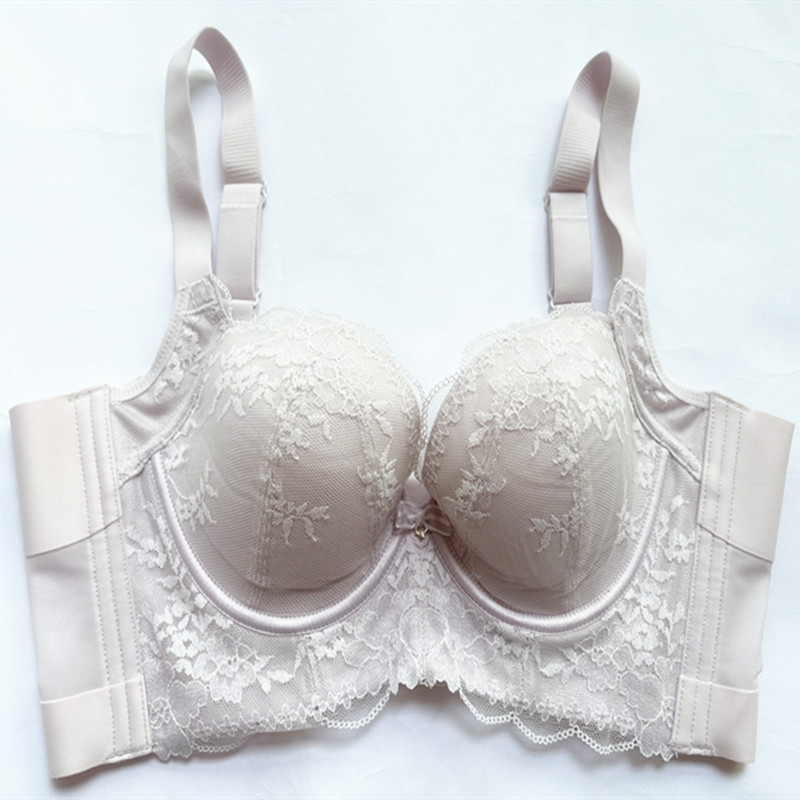 Lace Thin Memory Soft Ring Strong Side Support Bra Push-Up to Improve Expansion and Sagging Beauty Salon Bra 2616