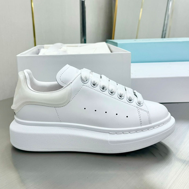 Weiße Herren Sneaker Aus Echtleder Mit Plateau Und Sohle_voghion.com