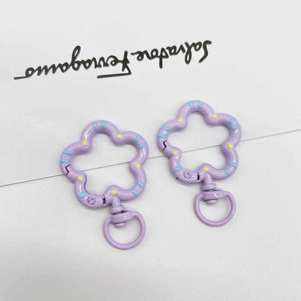 Universal keychain flower-shaped, accessories, flowered, DIY