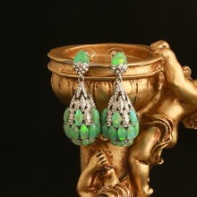 新款宫廷风复古耳钉耳坠气质高级感小众耳环欧美大气中古耳饰配饰