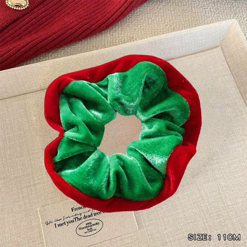 圣诞节发圈发饰卡通小鹿节日氛围跨境编织发绳大肠装扮可爱头饰|undefined
