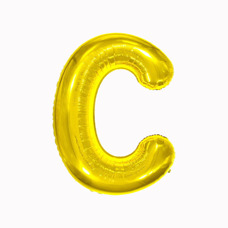 32 pulgadas 40 pulgadas 16 pulgadas inglés carta globo de aluminio fiesta de cumpleaños decoración de la boda papel de aluminio globo escena diseño