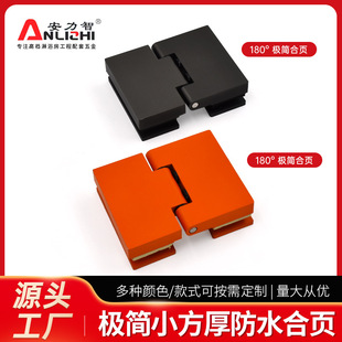 Wholesale matte black stainless steel bathroom hinge bath room hardware accessories 180 ° glass door clip precision cast stainless steel