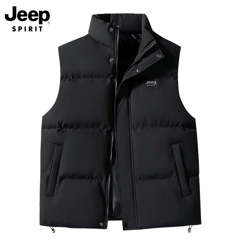 Мужской теплый жилет JEEP SPIRIT для весны, осени и зимы, утолщенный жилет, верхняя одежда, куртка, жилетка