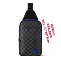Black grid blue label