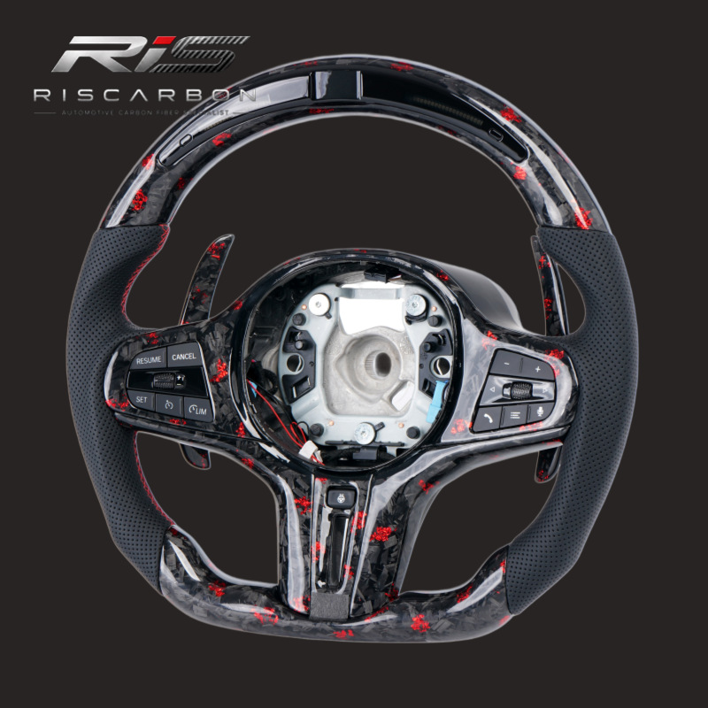 Compatible with BMW forged carbon fiber steering wheel 3 Series 5 Series X3 X5 G20 G30 G05 G01 G22 G11 G02 G06