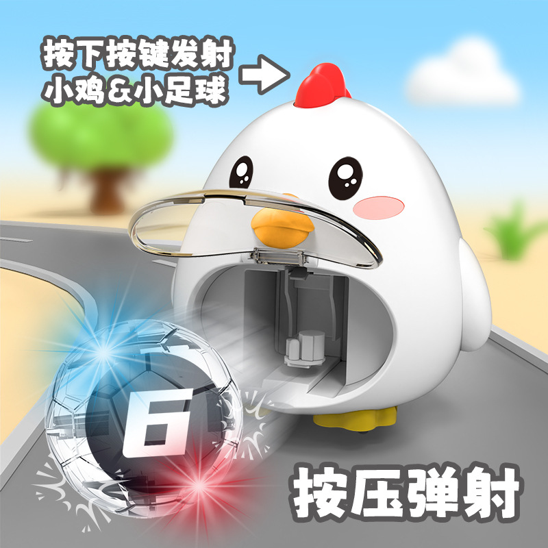 Dibujos animados para niños niño mascota madre catapulta coche inercia Tire hacia atrás coche educativo padre-hijo juguete interactivo regalo al por mayor