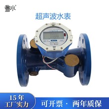 一体管段双声道超声波水表 4寸6寸RS485高精准远传智能超声波水表