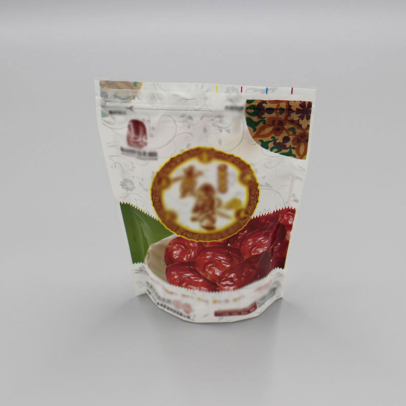 厂家生产红枣自立拉链袋批发食品包装袋枣夹核桃袋子免费设计质优