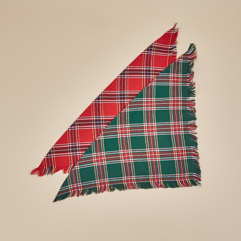 TANPOPO transfronterizo spot de Navidad toallas de triángulo de cuadrillas para mascotas bufandas de perros toallas de saliva para mascotas