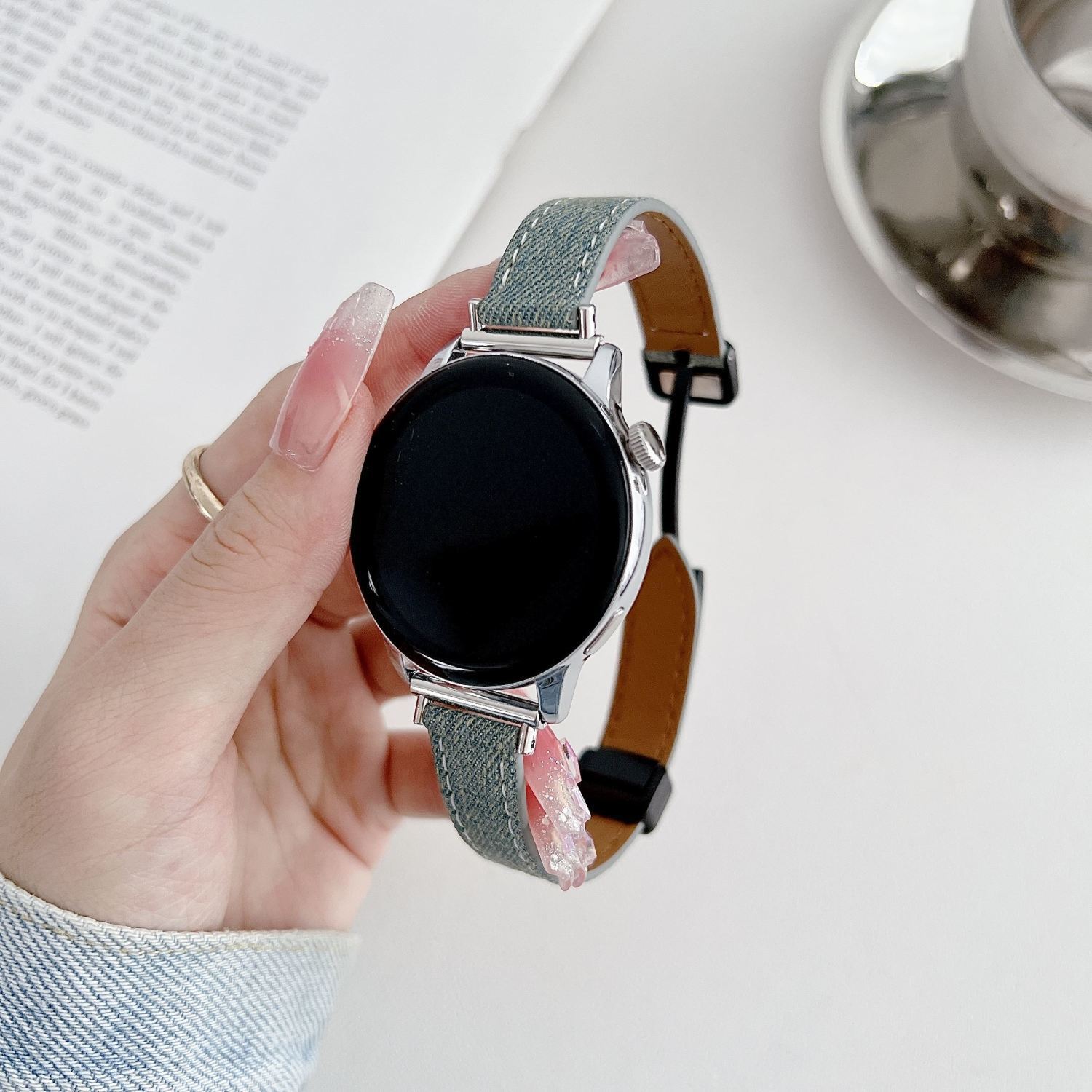 Suitable for Xiaomi WatchS3 Color Matching S1Pro Watch Strap Color2 Generation Sports Version S2 Fine Genuine Leather Female 46mm