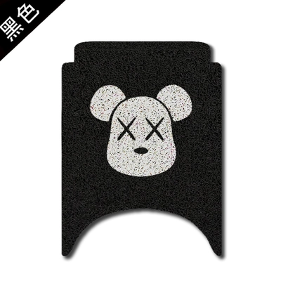 Electric vehicle foot mat: Foot Mat Cute Waterproof - customized-mushroom-street-violent-bear-pattern-foot-mat