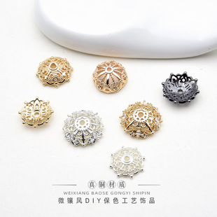 �~�18K��ɫ����ɫ��ɫ�Ƕ�ʯ�U�ջ�������朻�ñdiy�Ʒ���
