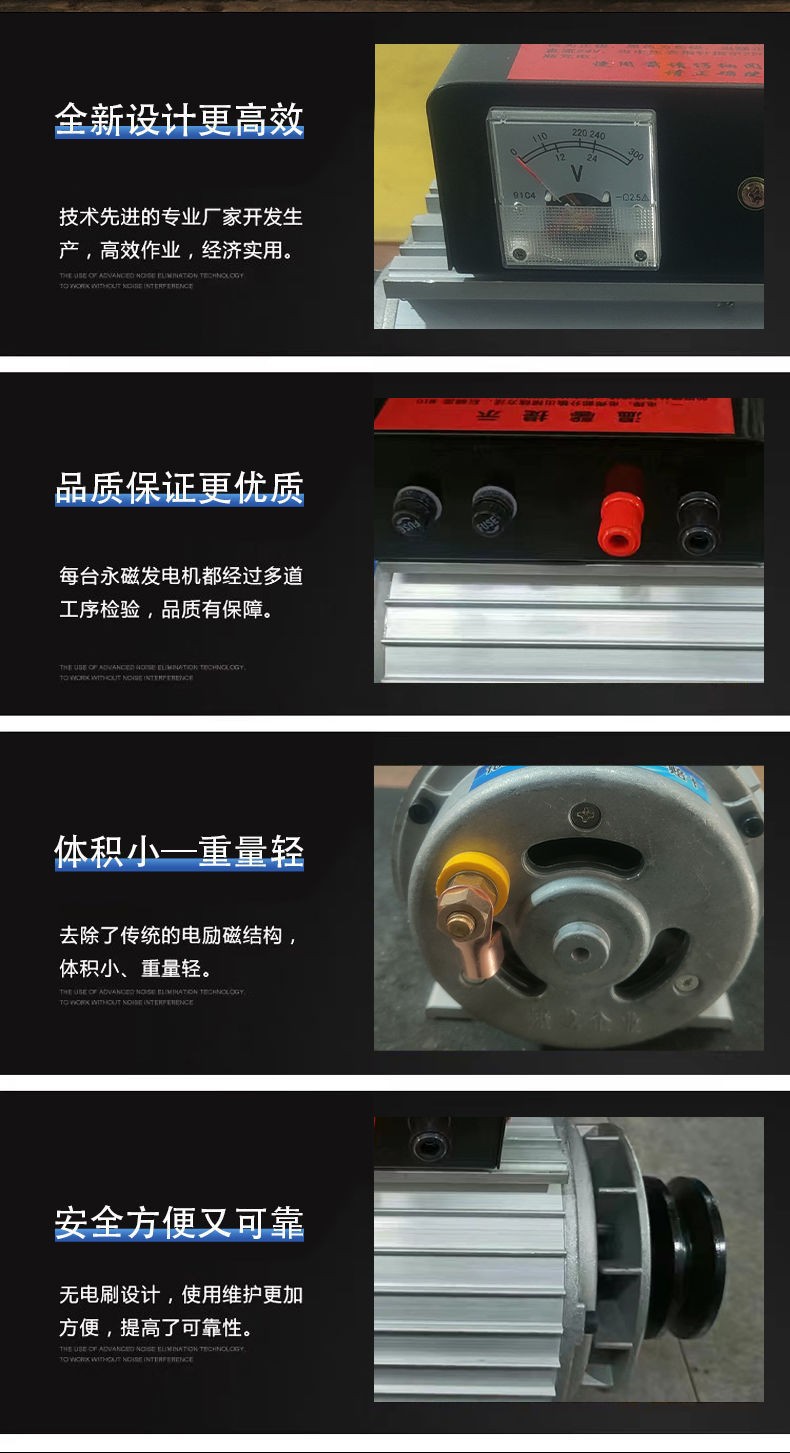Factory In-Stock Generator 220V Dc Brushless Small Permanent Magnet Dual-Purpose Generator Outdoor Portable Generator