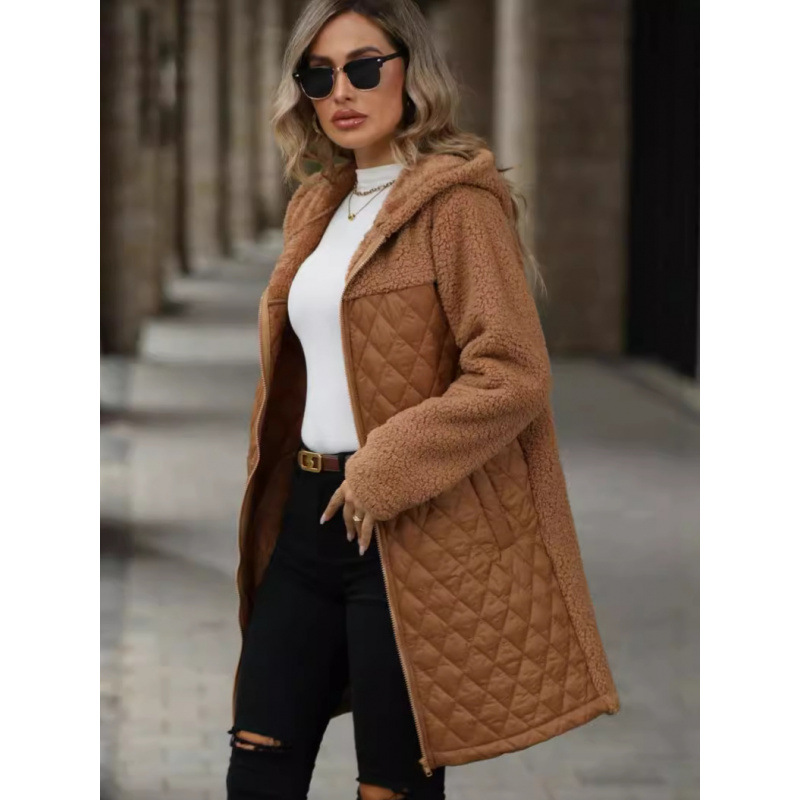 Wholesale Of Loose-Fitting Winter And Autumn Coats With Hood, Zipper, And Plush Lining_ecoleips.com