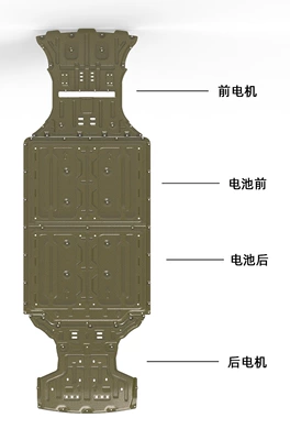 Suitable for Wenjie M5 Pure Electric Underbody Armor Aito Wenjie M5 Ev Special Underbody Protection Plate Armor (Underbody protection plate/engine baffle) - manganese-steel-12mm-22-24-wenjie-m5-ev-pure-electric-four-piece-set-for-the-whole-car