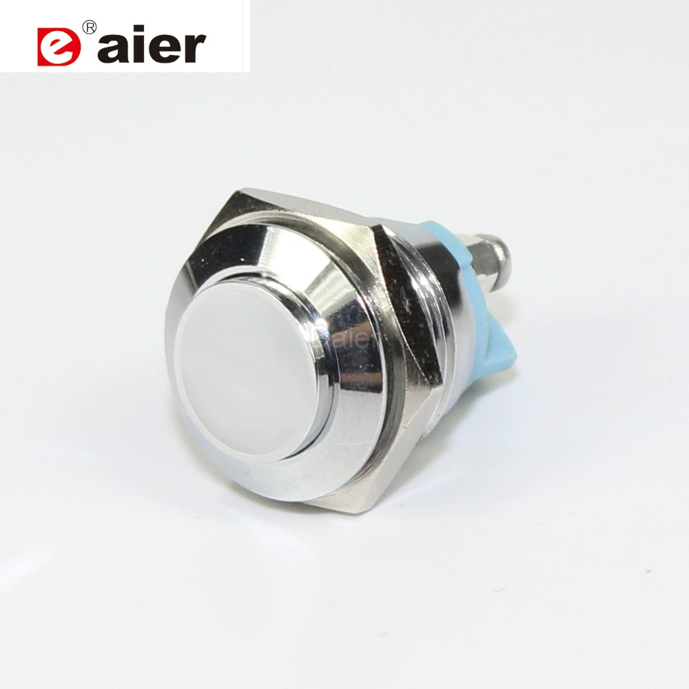 GQ-16H металлический кнопочный переключатель с высокой головкой Водонепроницаемый кнопочный винт ножной кнопочный переключатель с Высокой Головкой