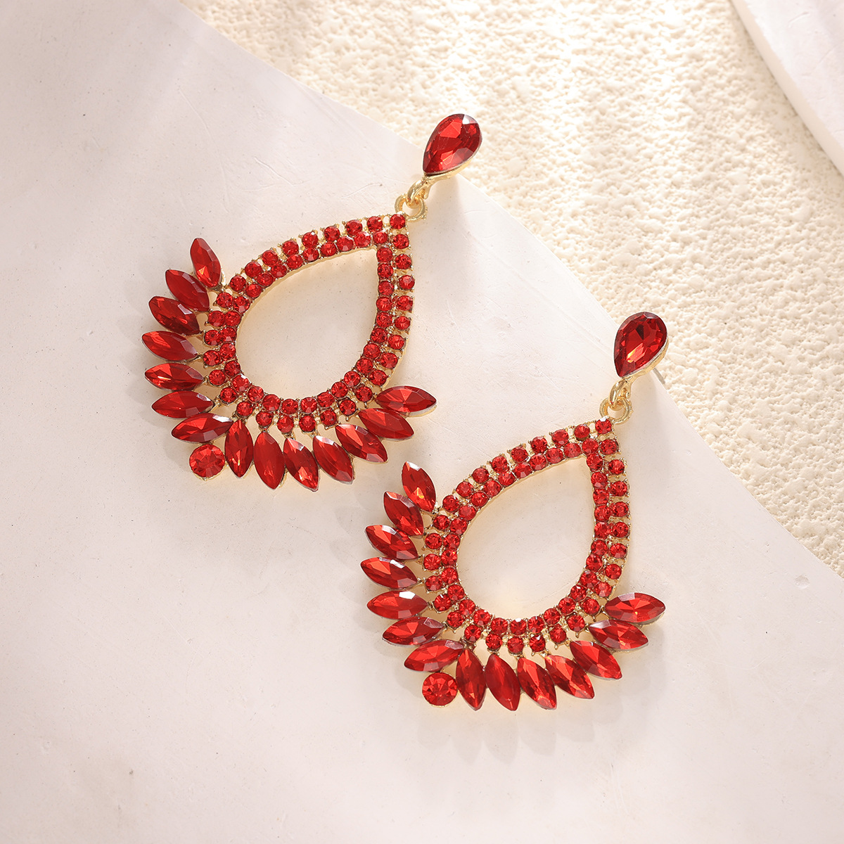 16g Weight Alloy Ear Needle Material Zircon Inlay Material Drop Earrings Classification 1 Pair Quantity Holiday, Daily Occasion Alloy Material Water Droplets Pattern Spring&Summer Season Women's Gender Inlay Design Vacation, Simple Style Style 1 Pair Vacation Simple Style Water Droplets Inlay Alloy Zircon Drop Earrings 15