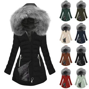 AliExpress European and American Women Explosions Thickened Cotton Wool Collar