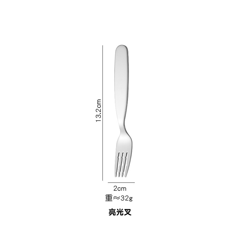 304ステンレス児童フォークスプーン短柄補助食児童食事かわいい携帯赤ちゃんがスプーン食器を食べる|undefined