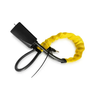 Car steering wheel seatbelt buckle Car lock - yellow