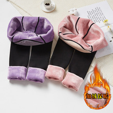 实拍水貂绒特厚秋冬加绒加厚孕妇护宫护腰一体打底裤踩脚彩棉700g