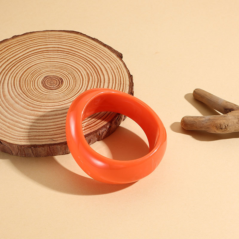 Casual Elegant Lady Solid Color Resin Bangles Wholesale display picture 2