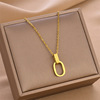 Necklace stainless steel, fashionable accessory, chain for key bag , suitable for import, simple and elegant design