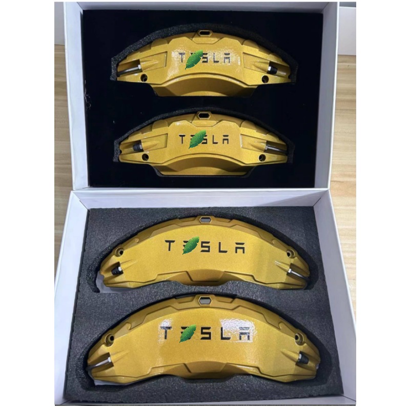 Covers for Tesla | Tesla Brake caliper cover - 2024-refresh-model-3-1819-inch-electric-gold