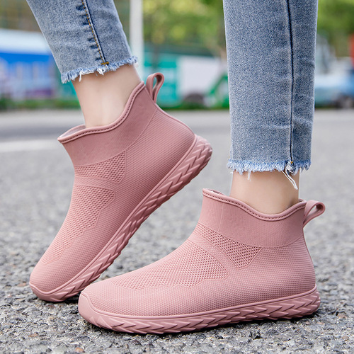  new low-top rain boots for women, fashionable, simple and versatile rain boots, low-top women's water shoes wholesale export