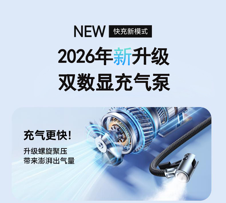 Portable Car Air Pump, Car Tire Electric Inflator, Power Bank All-In-One Machine, Emergency Starting Power Supply