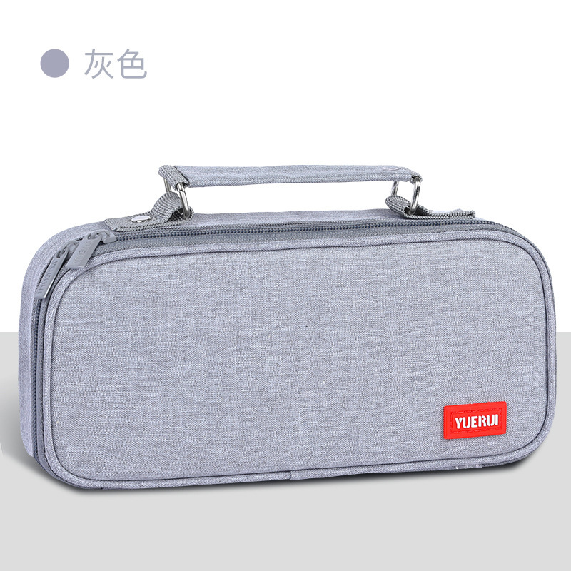 Canvas de gran capacidad bolsas de lápiz logo femenino 2024 nuevo popular bolsas de lápiz de estudiantes de secundaria adorable caja de papelería al por mayor