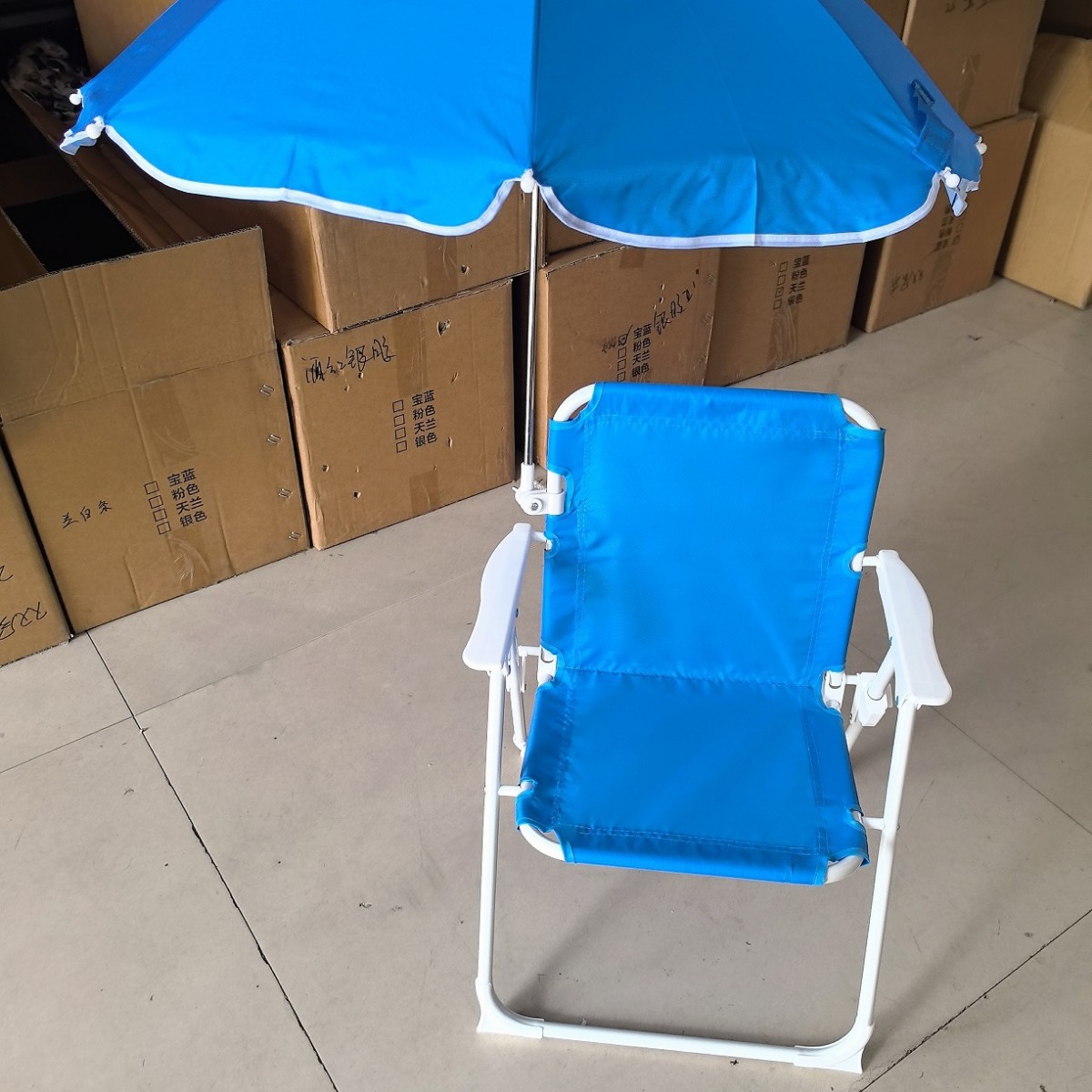 Amazon mejores ventas de niños sillas plegables al aire libre con paraguas sillas de camping portátiles taburetes pequeños taburetes Maza sillas paraguas