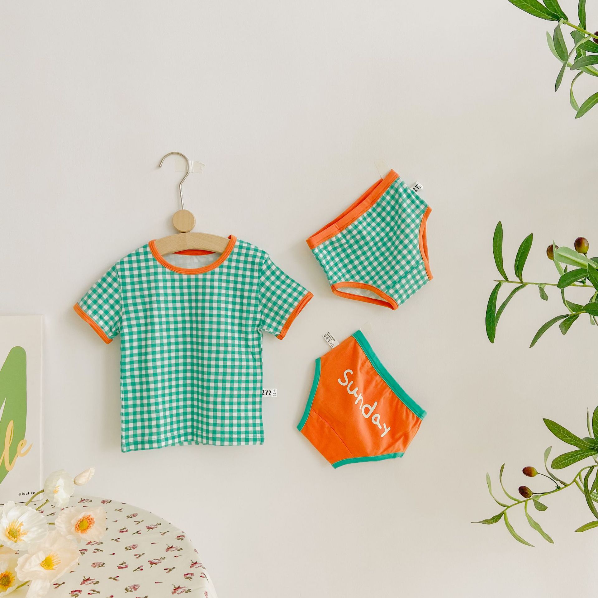 여성 사파이어 그린 오렌지