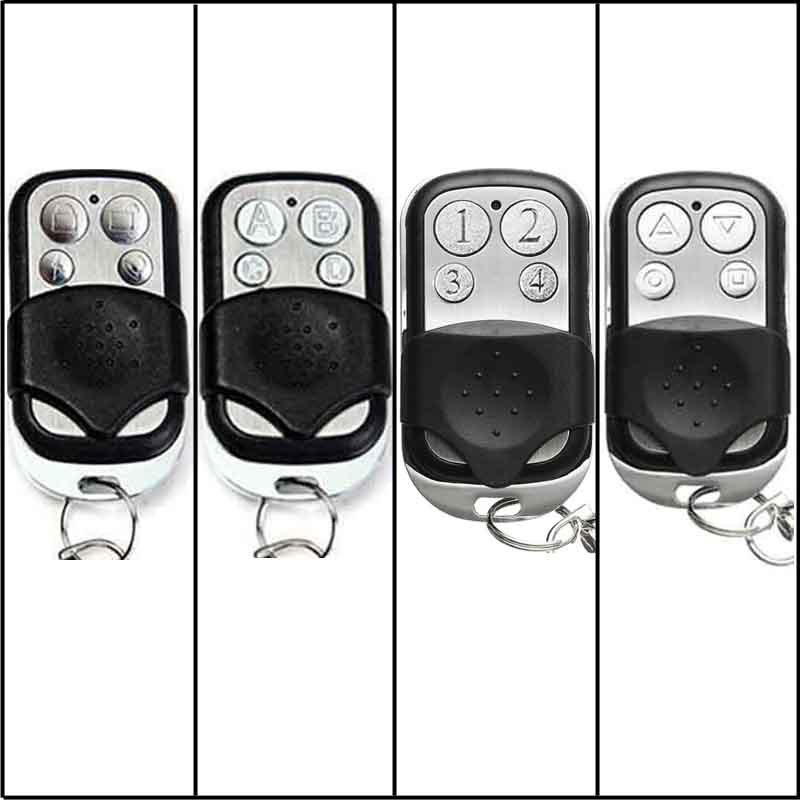 新款433MHZ无线拷贝遥控器  金属四键车库门卷闸门对拷码遥控器
