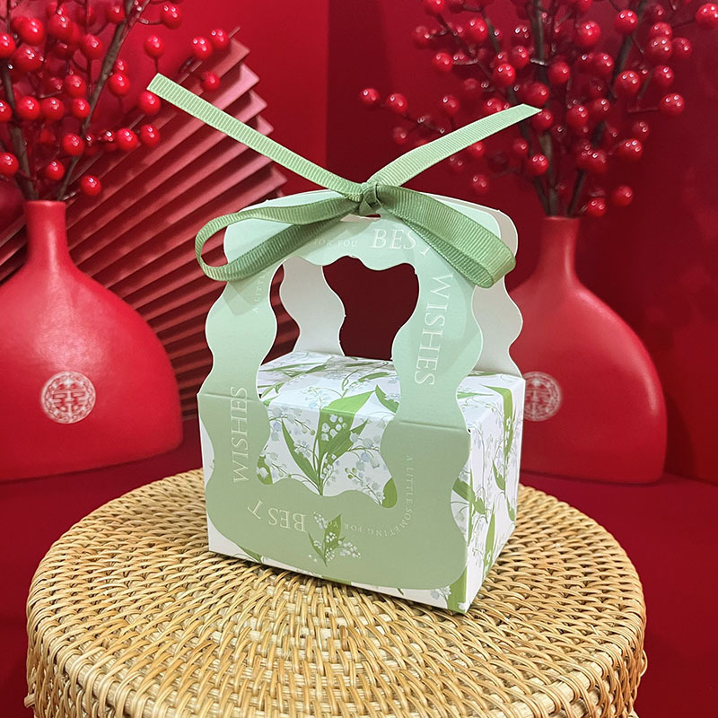 Xiaohongshu New Floral Pattern Wedding Candy Box, Baby's First Month Candy Box, Engagement Candy Box 2023, Light Luxury Gift Box